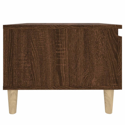Beistelltische 2 Stk. Braun Eiche 50x46x35 cm Holzwerkstoff - Pazzar.ch