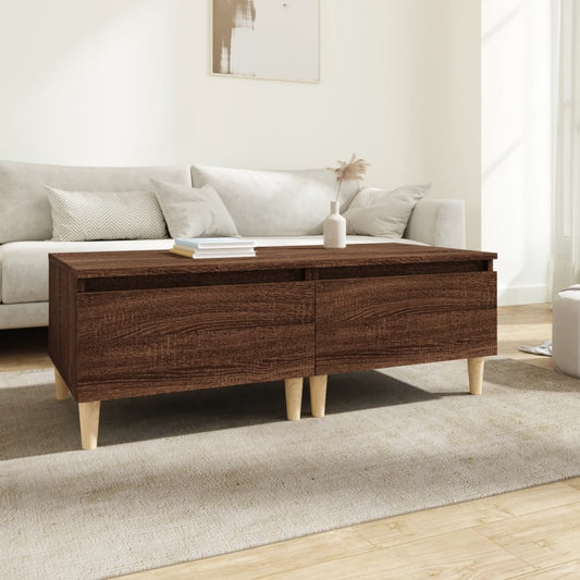 Beistelltische 2 Stk. Braun Eiche 50x46x35 cm Holzwerkstoff - Pazzar.ch