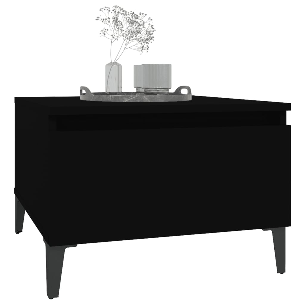 Beistelltisch Schwarz 50x46x35 cm Holzwerkstoff - Pazzar.ch