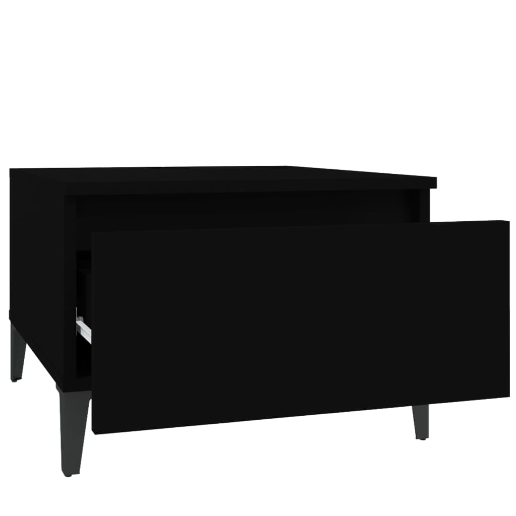 Beistelltisch Schwarz 50x46x35 cm Holzwerkstoff - Pazzar.ch