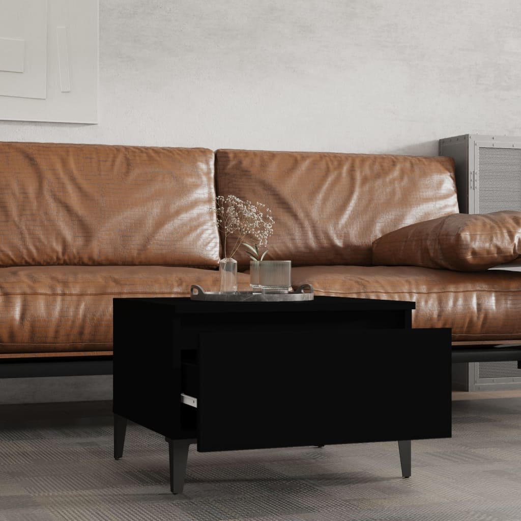 Beistelltische 2 Stk. Schwarz 50x46x35 cm Holzwerkstoff - Pazzar.ch