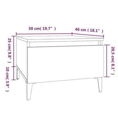Beistelltische 2 Stk. Sonoma-Eiche 50x46x35 cm Holzwerkstoff - Pazzar.ch