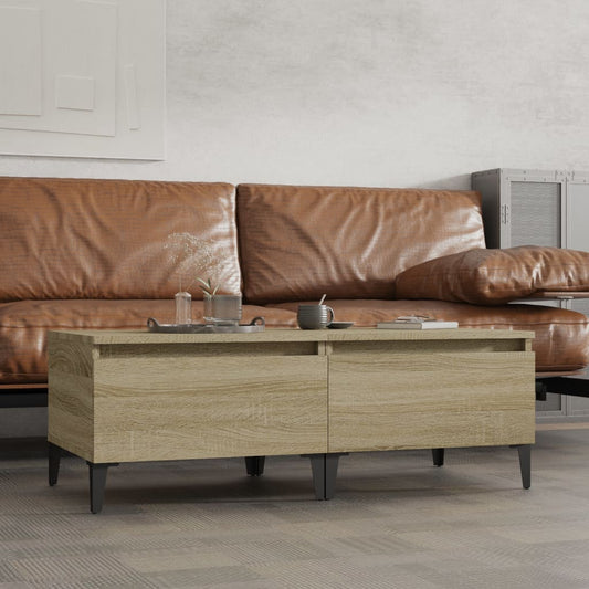 Beistelltische 2 Stk. Sonoma-Eiche 50x46x35 cm Holzwerkstoff - Pazzar.ch