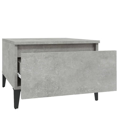 Beistelltisch Betongrau 50x46x35 cm Holzwerkstoff - Pazzar.ch