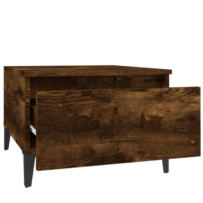 Beistelltisch Räuchereiche 50x46x35 cm Holzwerkstoff - Pazzar.ch