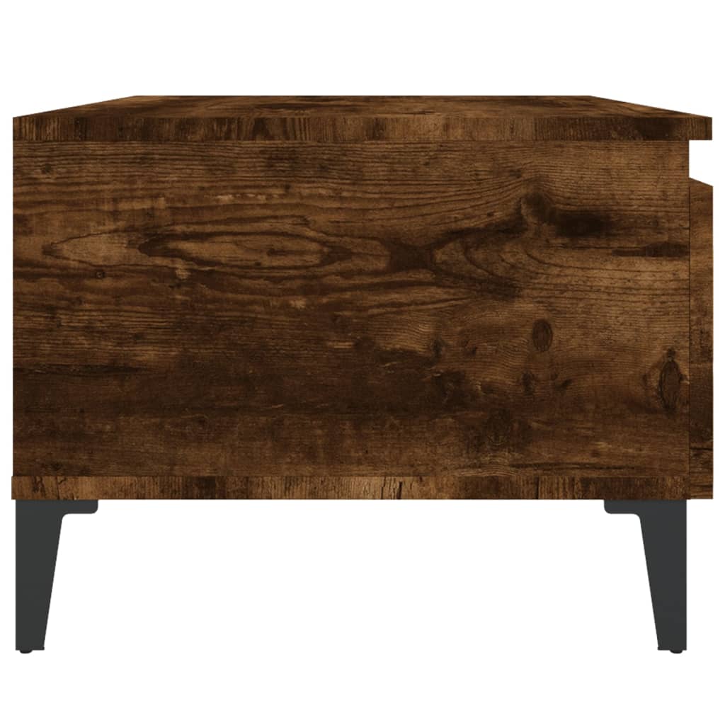 Beistelltisch Räuchereiche 50x46x35 cm Holzwerkstoff - Pazzar.ch