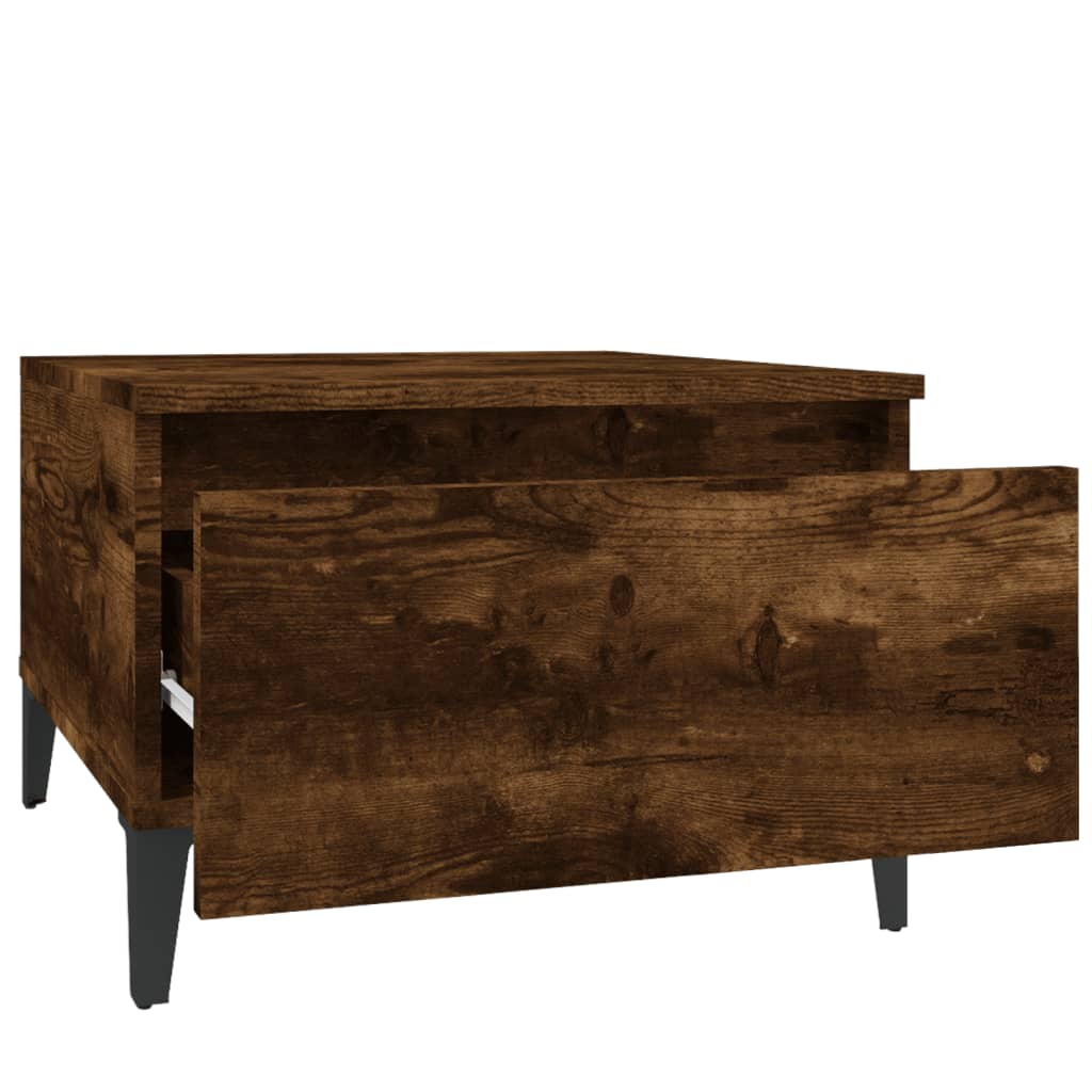 Beistelltische 2 Stk. Räuchereiche 50x46x35 cm Holzwerkstoff - Pazzar.ch