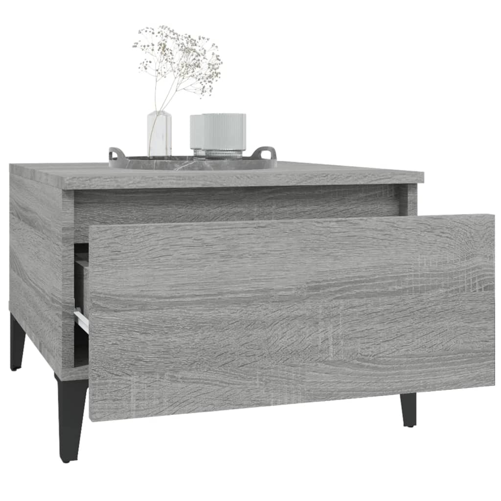 Beistelltisch Grau Sonoma 50x46x35 cm Holzwerkstoff - Pazzar.ch