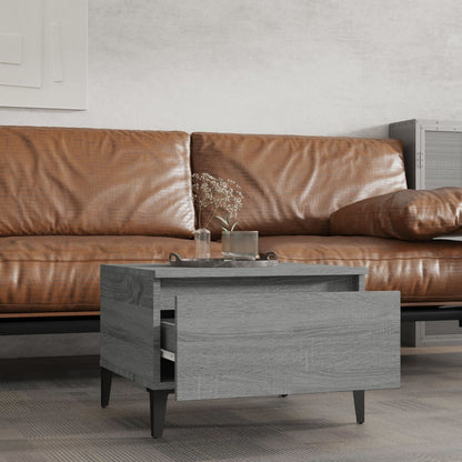 Beistelltische 2 Stk. Grau Sonoma 50x46x35 cm Holzwerkstoff - Pazzar.ch