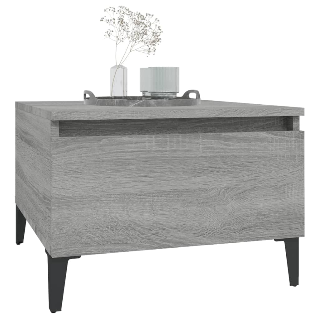 Beistelltische 2 Stk. Grau Sonoma 50x46x35 cm Holzwerkstoff - Pazzar.ch
