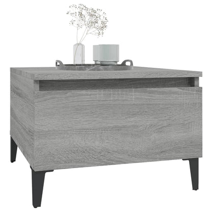 Beistelltische 2 Stk. Grau Sonoma 50x46x35 cm Holzwerkstoff - Pazzar.ch