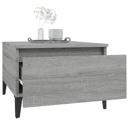 Beistelltische 2 Stk. Grau Sonoma 50x46x35 cm Holzwerkstoff - Pazzar.ch