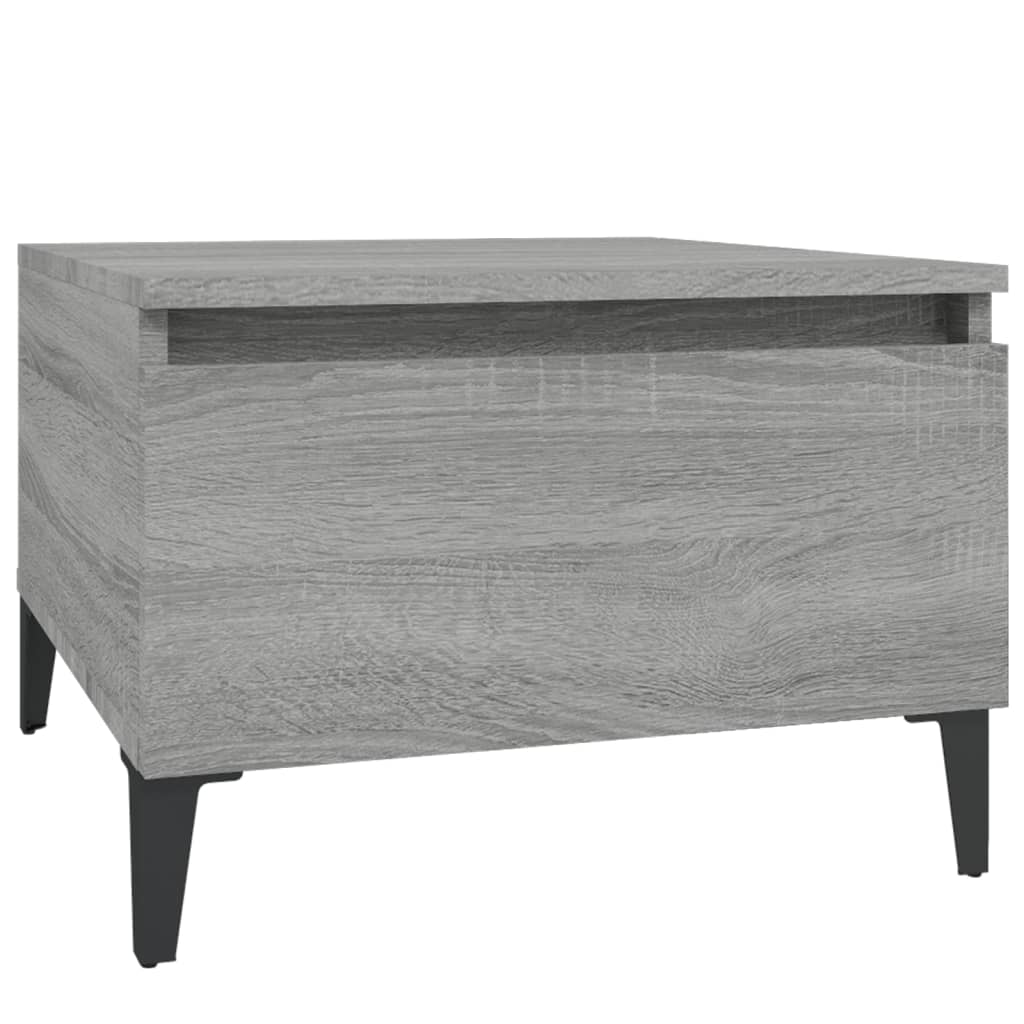 Beistelltische 2 Stk. Grau Sonoma 50x46x35 cm Holzwerkstoff - Pazzar.ch