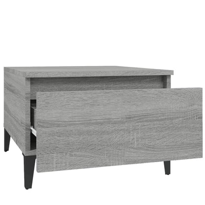 Beistelltische 2 Stk. Grau Sonoma 50x46x35 cm Holzwerkstoff - Pazzar.ch