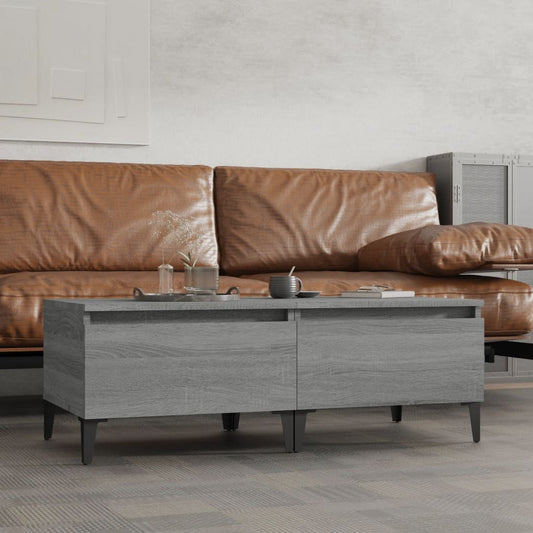 Beistelltische 2 Stk. Grau Sonoma 50x46x35 cm Holzwerkstoff - Pazzar.ch