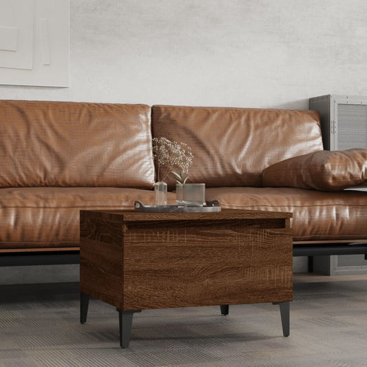 Beistelltisch Braun Eichen-Optik 50x46x35 cm Holzwerkstoff - Pazzar.ch