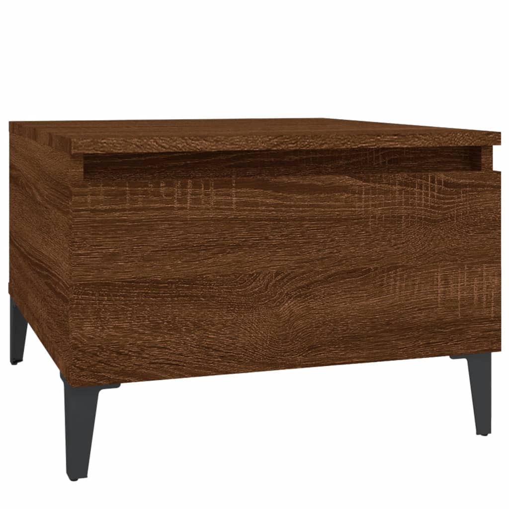 Beistelltische 2 Stk. Braun Eiche 50x46x35 cm Holzwerkstoff - Pazzar.ch