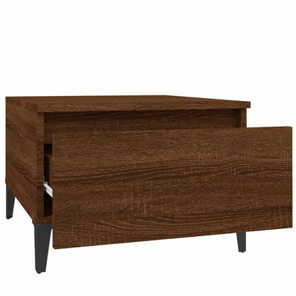 Beistelltische 2 Stk. Braun Eiche 50x46x35 cm Holzwerkstoff - Pazzar.ch