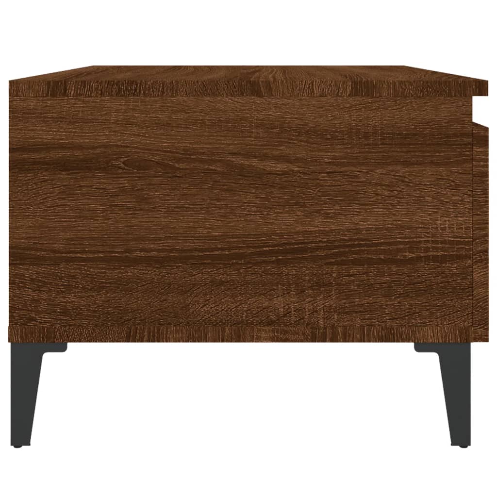 Beistelltische 2 Stk. Braun Eiche 50x46x35 cm Holzwerkstoff - Pazzar.ch