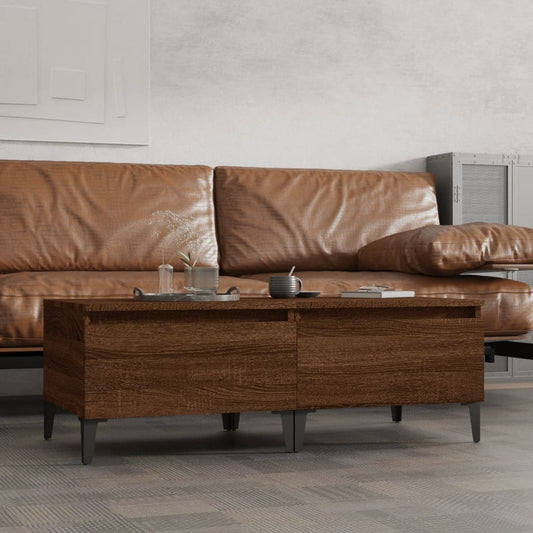 Beistelltische 2 Stk. Braun Eiche 50x46x35 cm Holzwerkstoff - Pazzar.ch