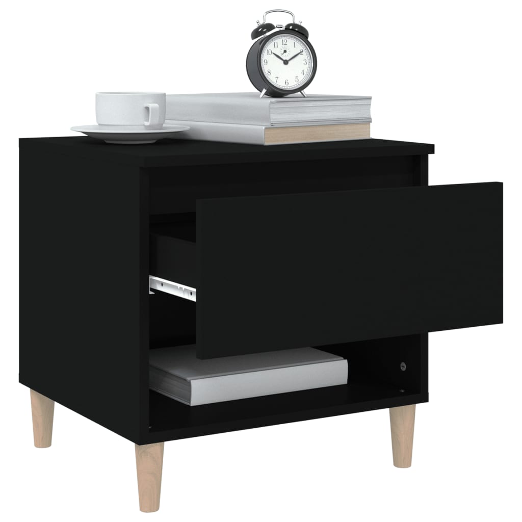 Nachttisch Schwarz 50x46x50 cm Holzwerkstoff - Pazzar.ch