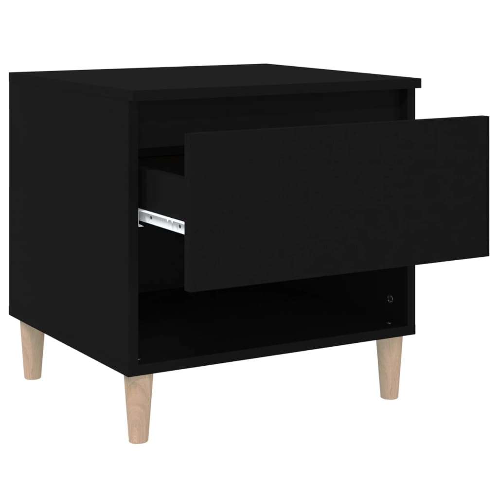 Nachttisch Schwarz 50x46x50 cm Holzwerkstoff - Pazzar.ch