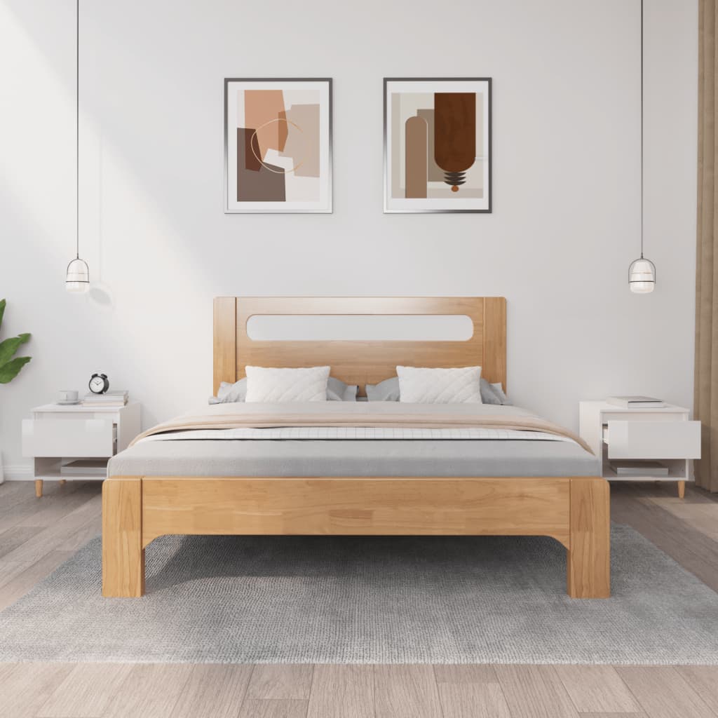 Nachttische 2 Stk. Hochglanz-Weiß 50x46x50 cm Holzwerkstoff - Pazzar.ch