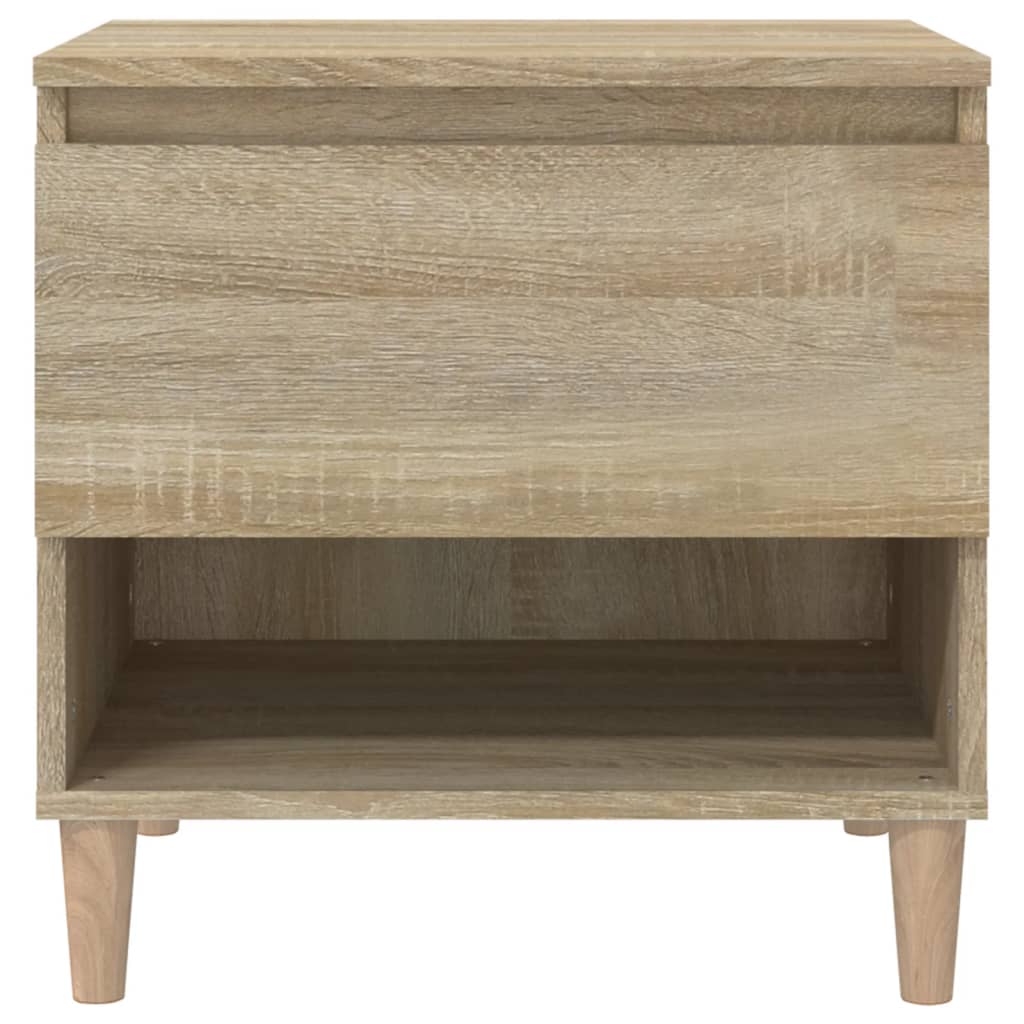Nachttische 2 Stk. Sonoma-Eiche 50x46x50 cm Holzwerkstoff - Pazzar.ch