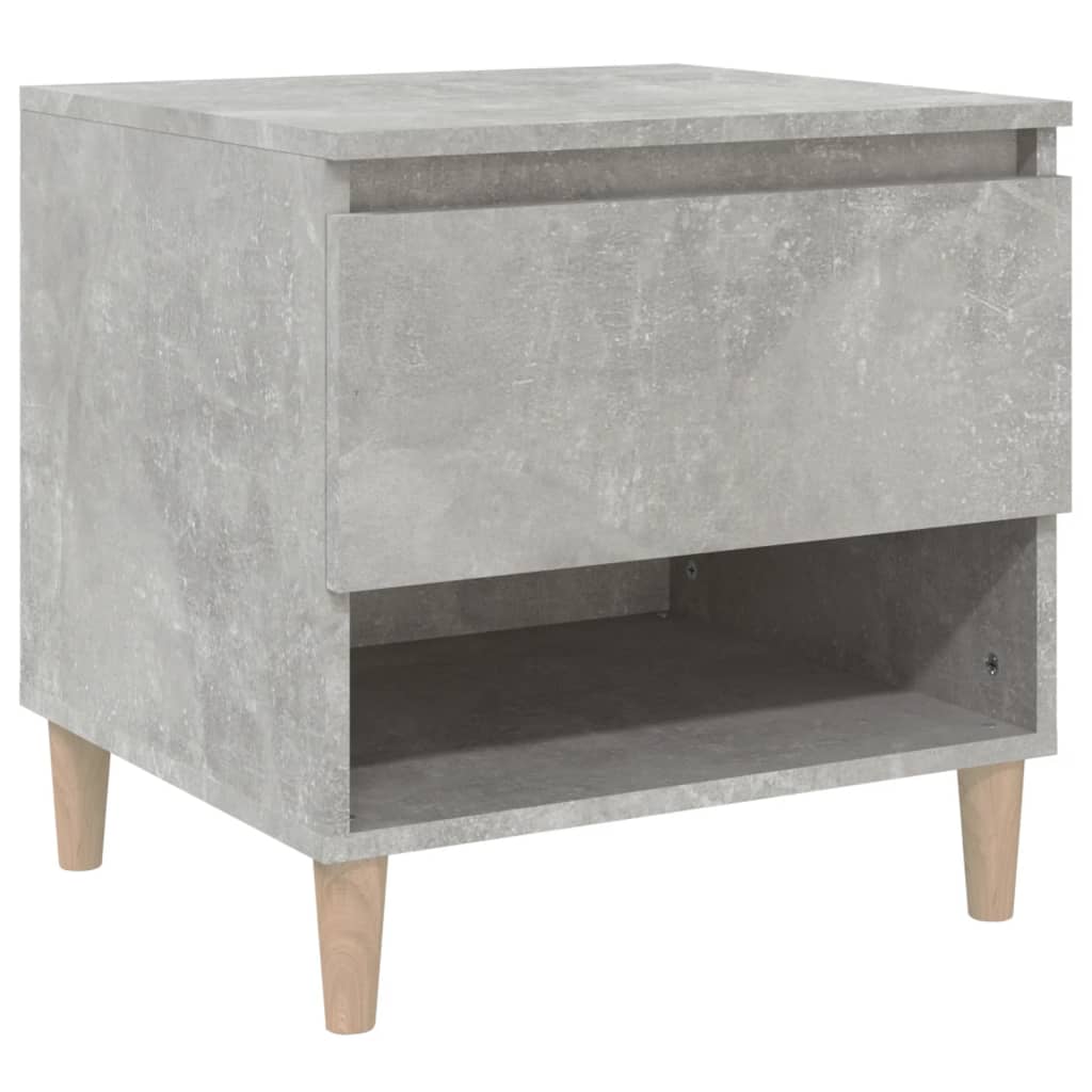 Nachttisch Betongrau 50x46x50 cm Holzwerkstoff - Pazzar.ch