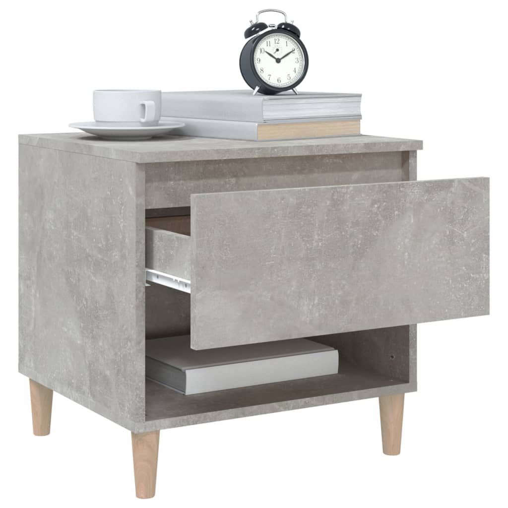 Nachttisch Betongrau 50x46x50 cm Holzwerkstoff - Pazzar.ch