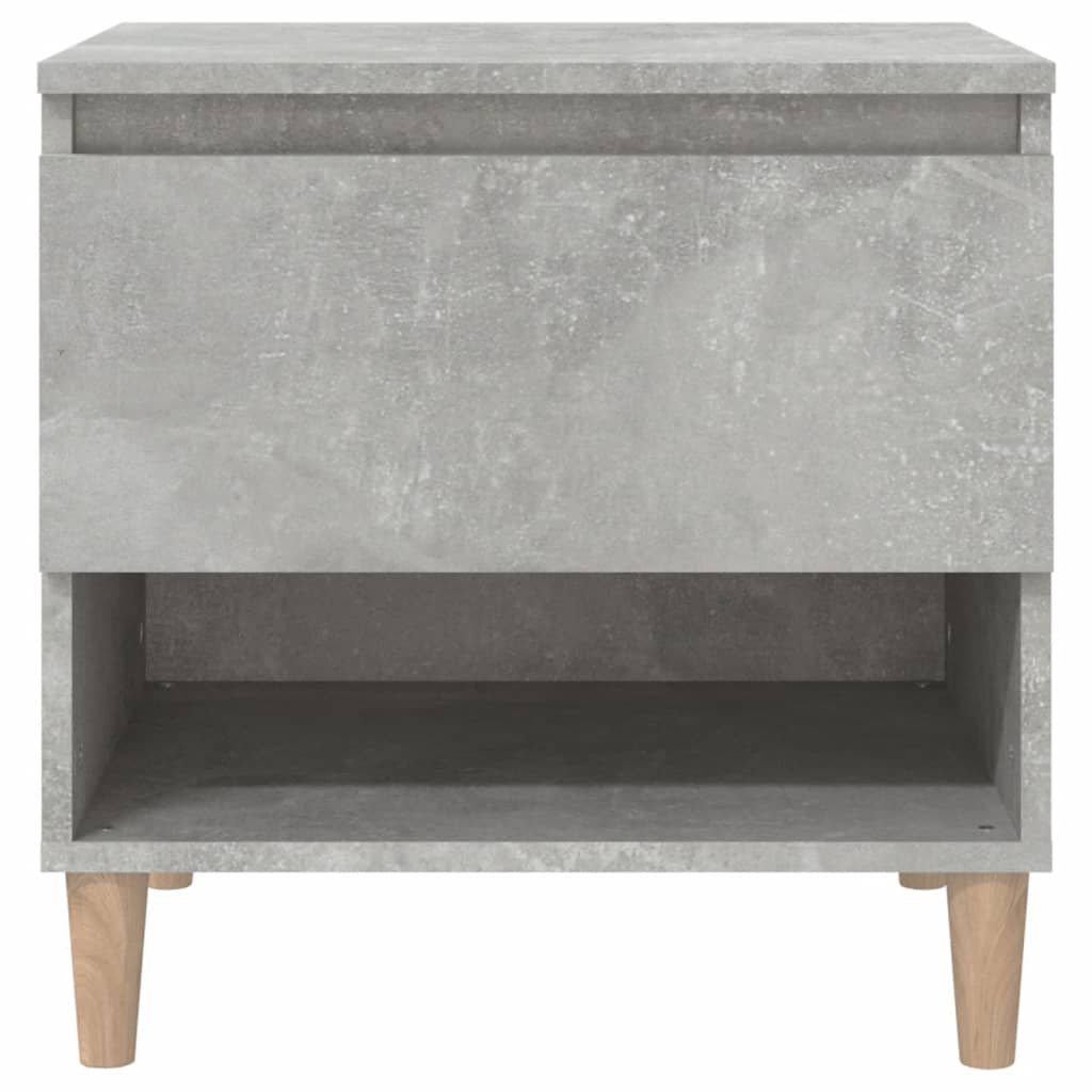 Nachttisch Betongrau 50x46x50 cm Holzwerkstoff - Pazzar.ch