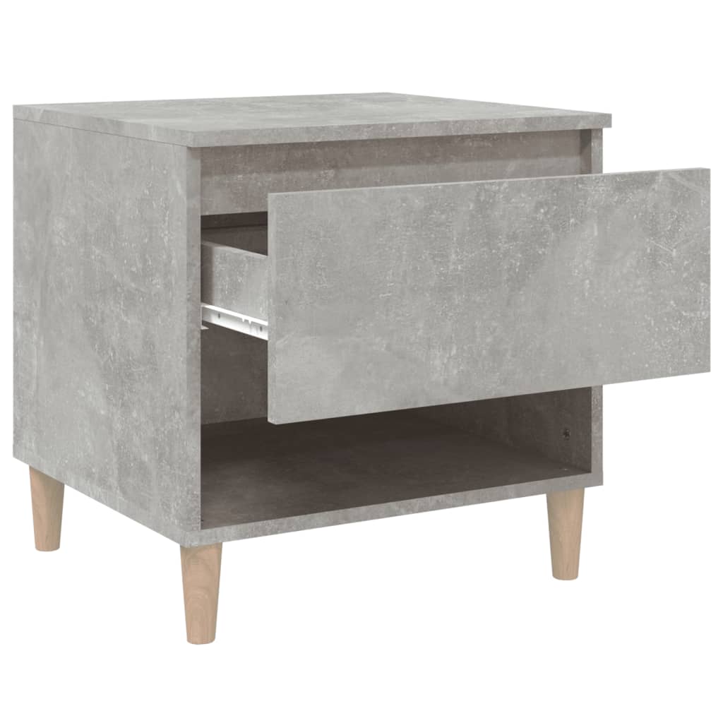 Nachttische 2 Stk. Betongrau 50x46x50 cm Holzwerkstoff - Pazzar.ch
