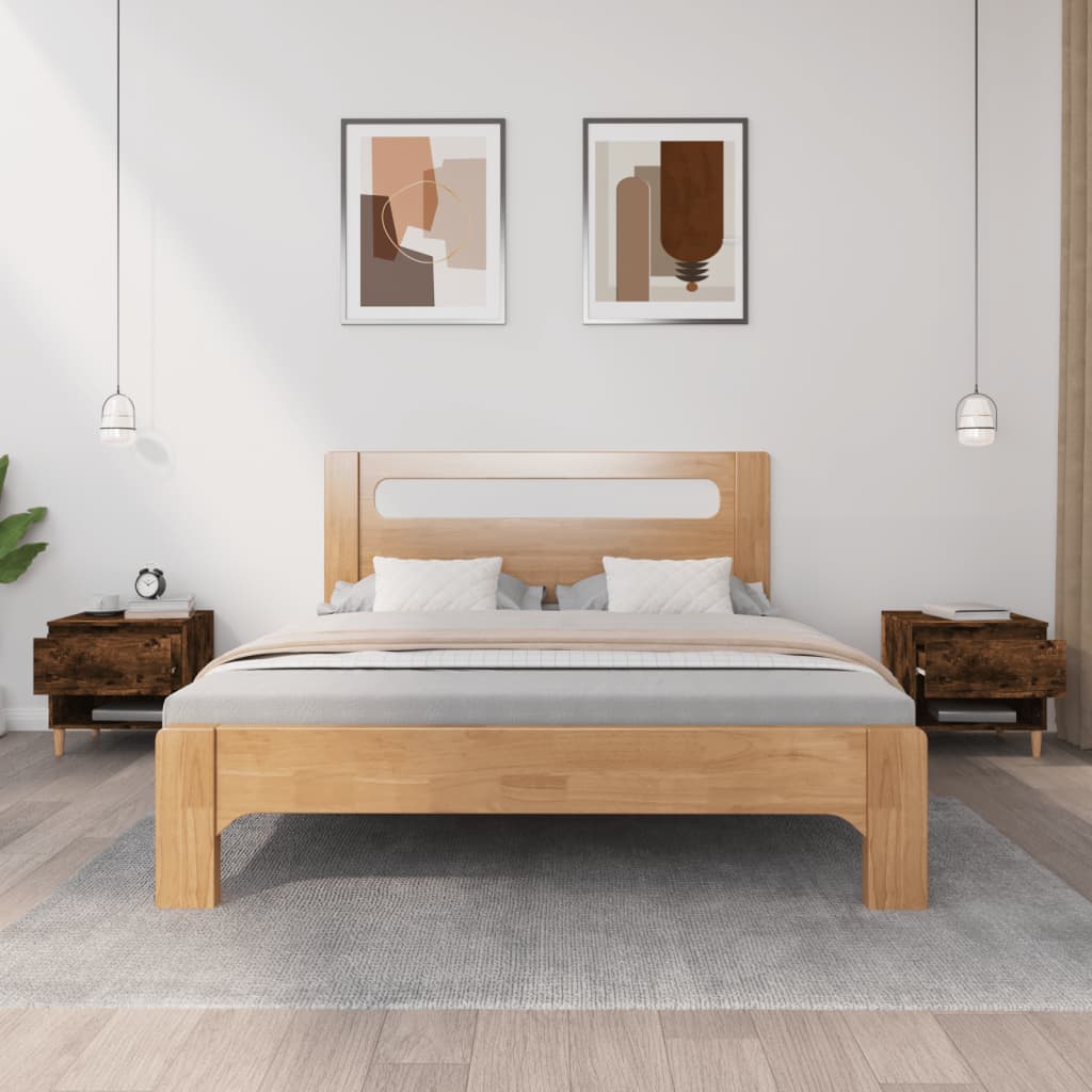 Nachttische 2 Stk. Räuchereiche 50x46x50 cm Holzwerkstoff - Pazzar.ch