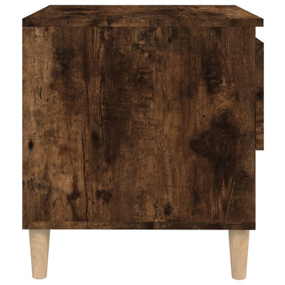 Nachttische 2 Stk. Räuchereiche 50x46x50 cm Holzwerkstoff - Pazzar.ch