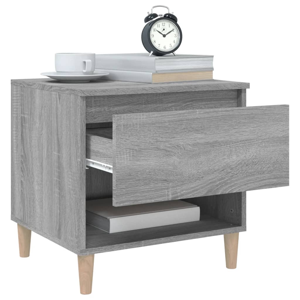 Nachttisch Grau Sonoma 50x46x50 cm Holzwerkstoff - Pazzar.ch