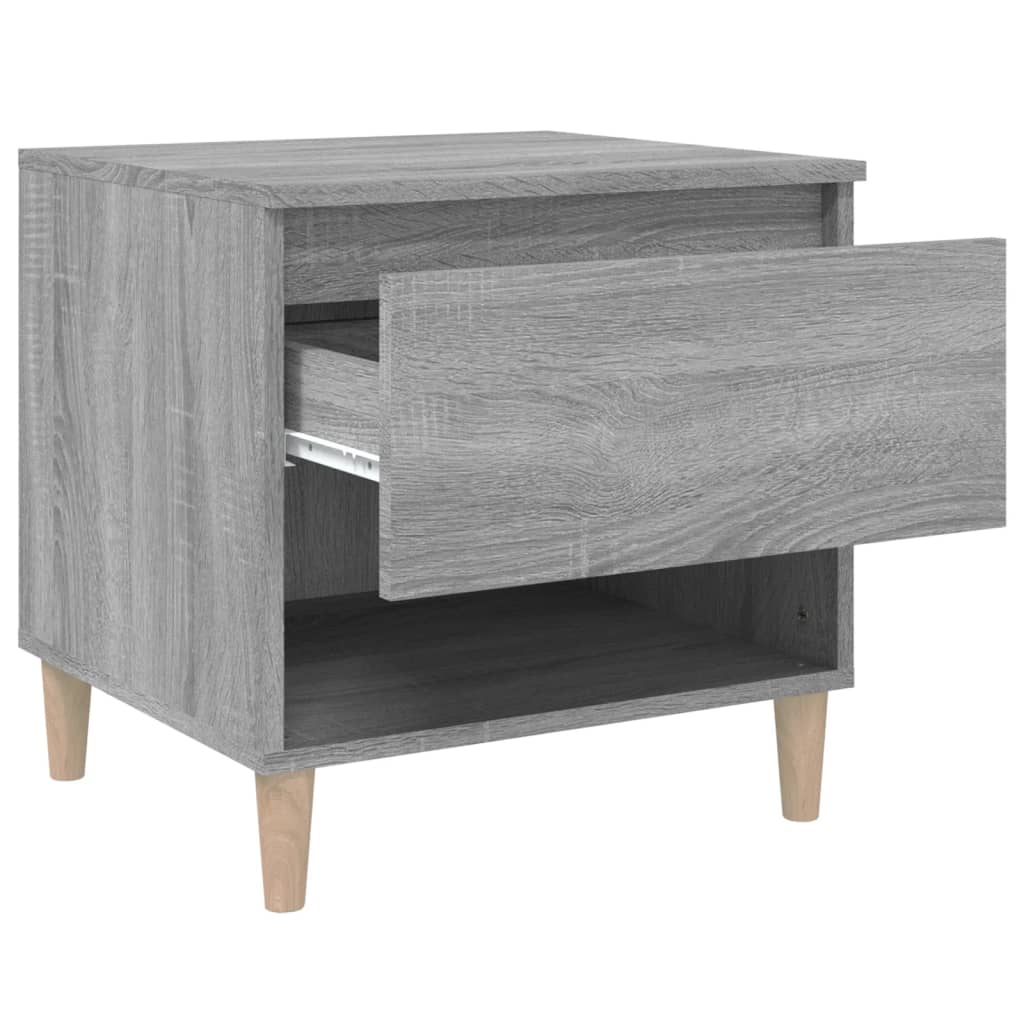 Nachttische 2 Stk. Grau Sonoma 50x46x50 cm Holzwerkstoff - Pazzar.ch