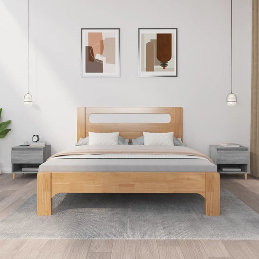 Nachttische 2 Stk. Grau Sonoma 50x46x50 cm Holzwerkstoff - Pazzar.ch