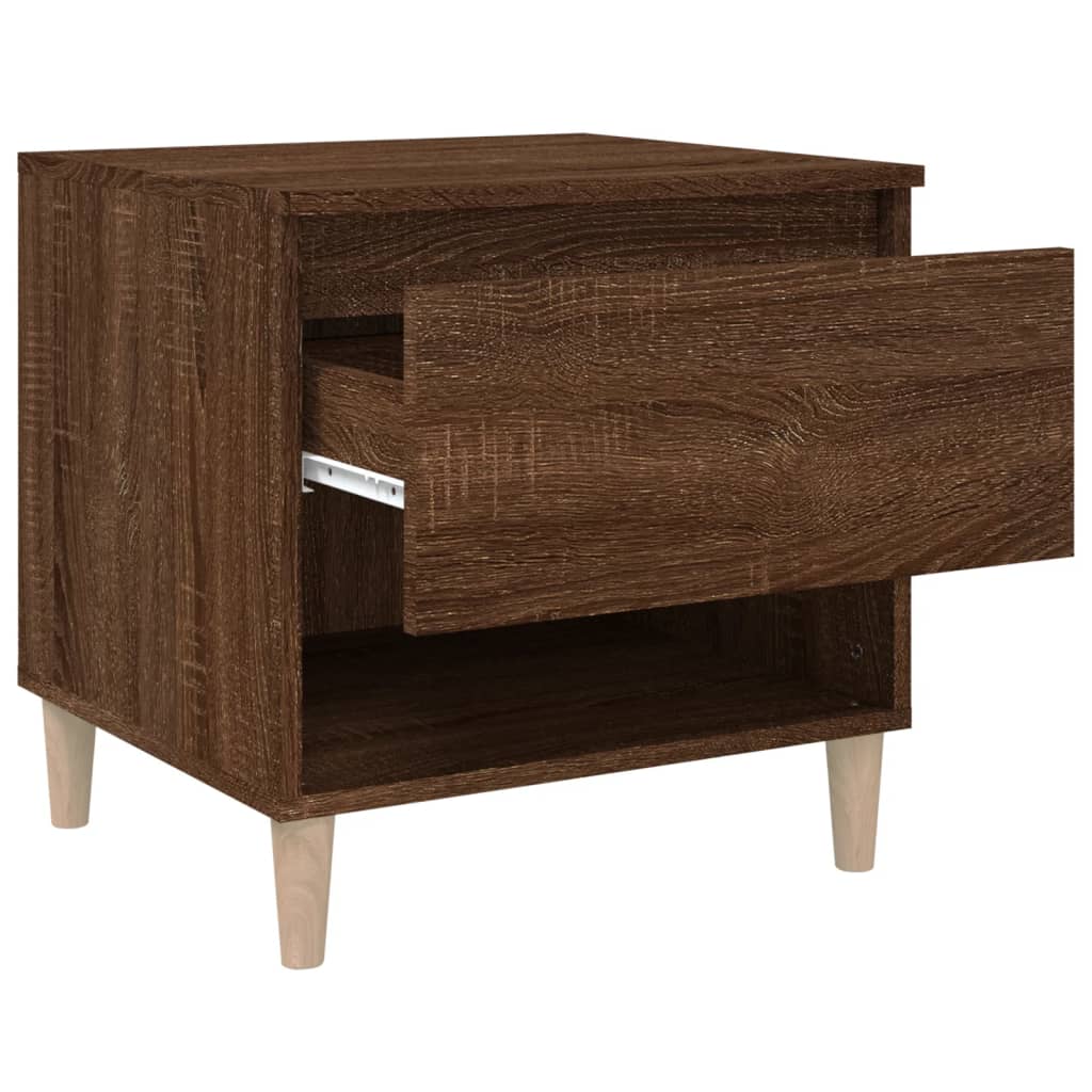 Nachttisch Braun Eichen-Optik 50x46x50 cm Holzwerkstoff - Pazzar.ch