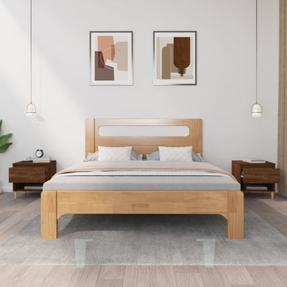 Nachttische 2 Stk. Braun Eichen-Optik 50x46x50 cm Holzwerkstoff - Pazzar.ch