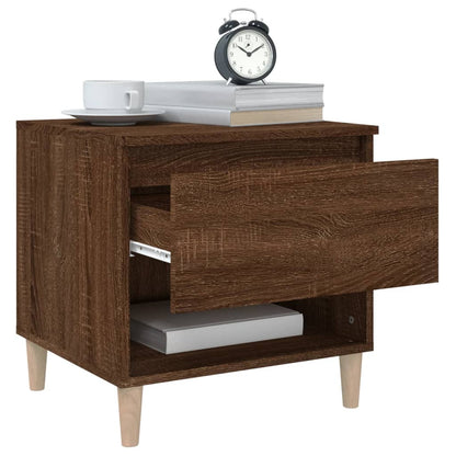 Nachttische 2 Stk. Braun Eichen-Optik 50x46x50 cm Holzwerkstoff - Pazzar.ch