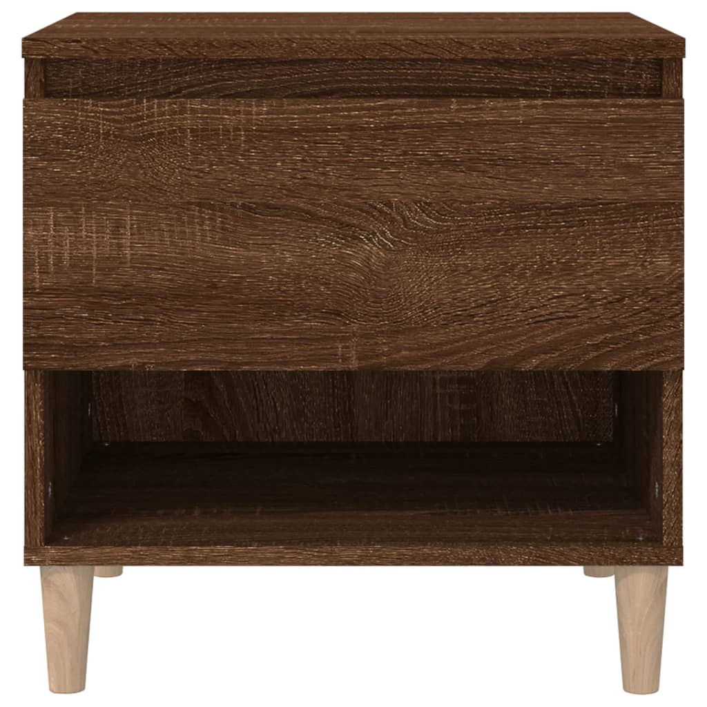 Nachttische 2 Stk. Braun Eichen-Optik 50x46x50 cm Holzwerkstoff - Pazzar.ch