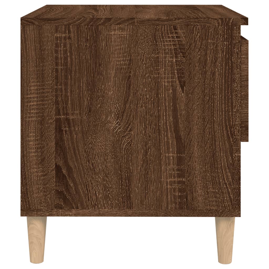 Nachttische 2 Stk. Braun Eichen-Optik 50x46x50 cm Holzwerkstoff - Pazzar.ch