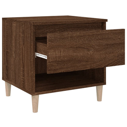 Nachttische 2 Stk. Braun Eichen-Optik 50x46x50 cm Holzwerkstoff - Pazzar.ch
