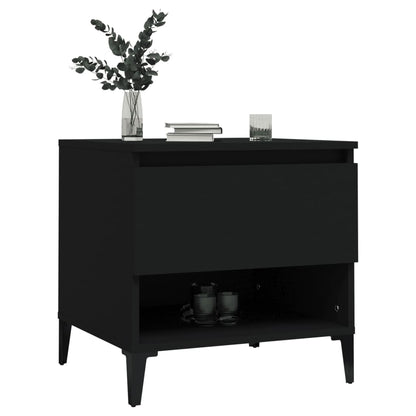 Beistelltisch Schwarz 50x46x50 cm Holzwerkstoff - Pazzar.ch