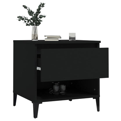 Beistelltisch Schwarz 50x46x50 cm Holzwerkstoff - Pazzar.ch