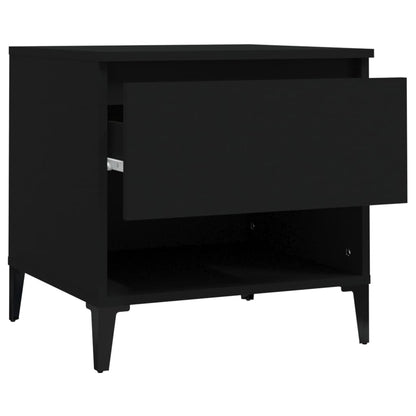 Beistelltisch Schwarz 50x46x50 cm Holzwerkstoff - Pazzar.ch