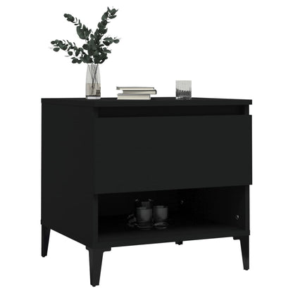Beistelltische 2 Stk. Schwarz 50x46x50 cm Holzwerkstoff - Pazzar.ch