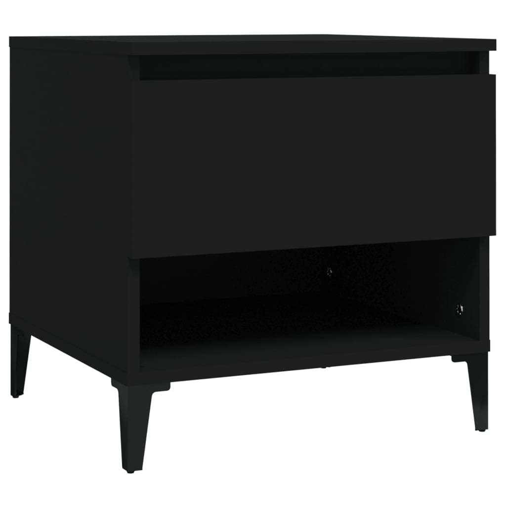 Beistelltische 2 Stk. Schwarz 50x46x50 cm Holzwerkstoff - Pazzar.ch