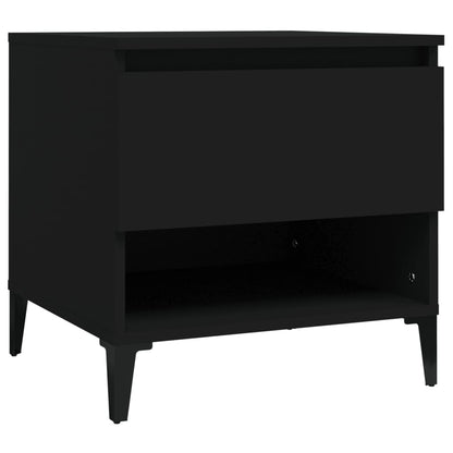 Beistelltische 2 Stk. Schwarz 50x46x50 cm Holzwerkstoff - Pazzar.ch
