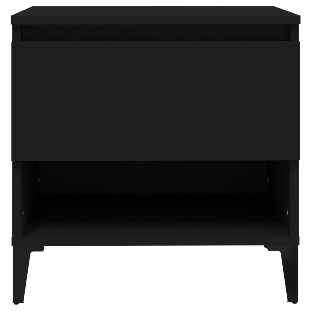 Beistelltische 2 Stk. Schwarz 50x46x50 cm Holzwerkstoff - Pazzar.ch